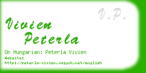 vivien peterla business card